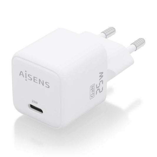 Wall Charger Aisens ASCH - 25W1P012 - W White 25 W (1 Unit) - Smart Gadgets