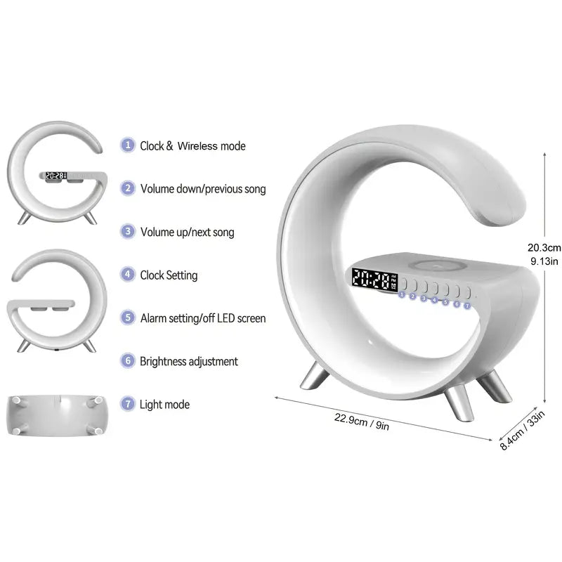 Wireless Charger Atmosphere Lamp - Smart Gadgets