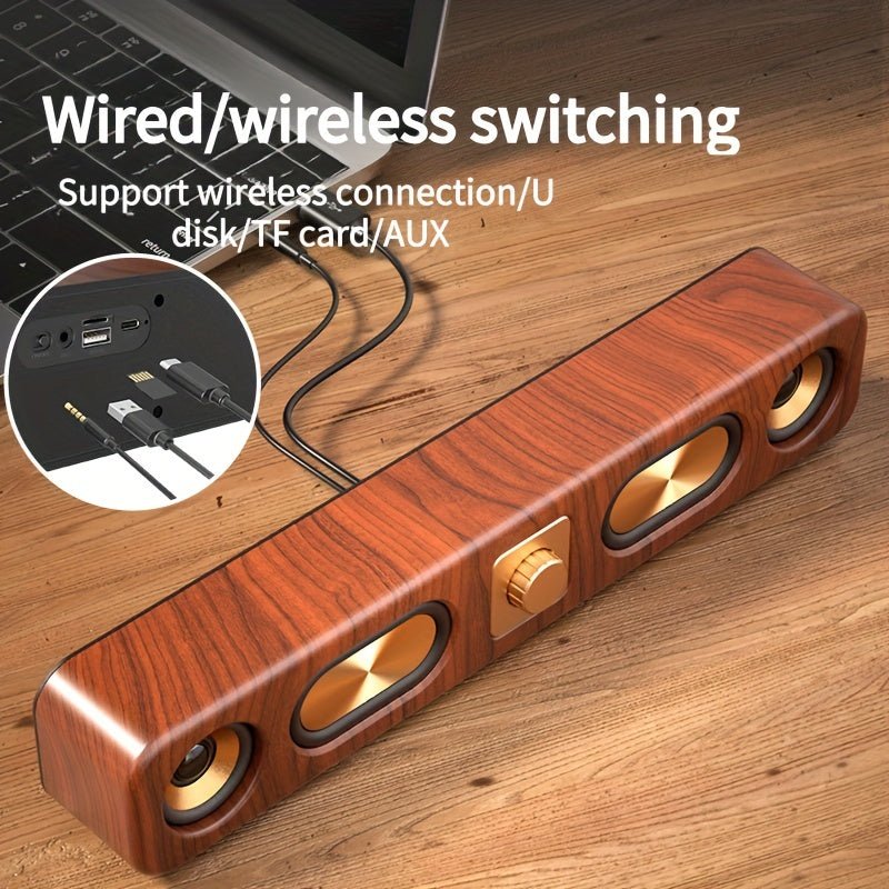 Wireless Dual Bass Speaker with Rechargeable Battery - Smart Gadgets