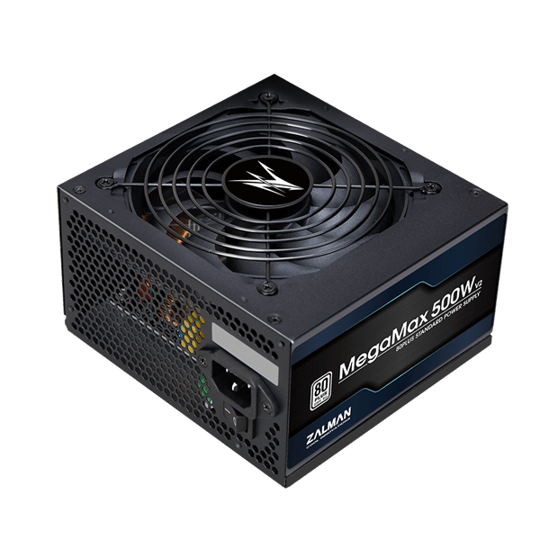 Zalman ZM500 - TXII V2 MegaMax 80PLUS 230V EU STANDARD Certified high efficiency PCI - E zdroj 500 W 20+4 pin ATX Čierna (ZM500 - TXII(V2)) - Smart Gadgets