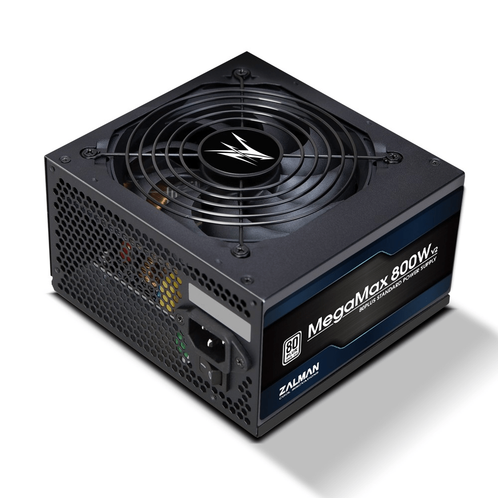 Zalman ZM800 - TXII MegaMax 80PLUS 230V EU STANDARD Certified high efficiency PCI - E tápegység 800 W ATX Fekete (ZM800 - TXII) - Smart Gadgets